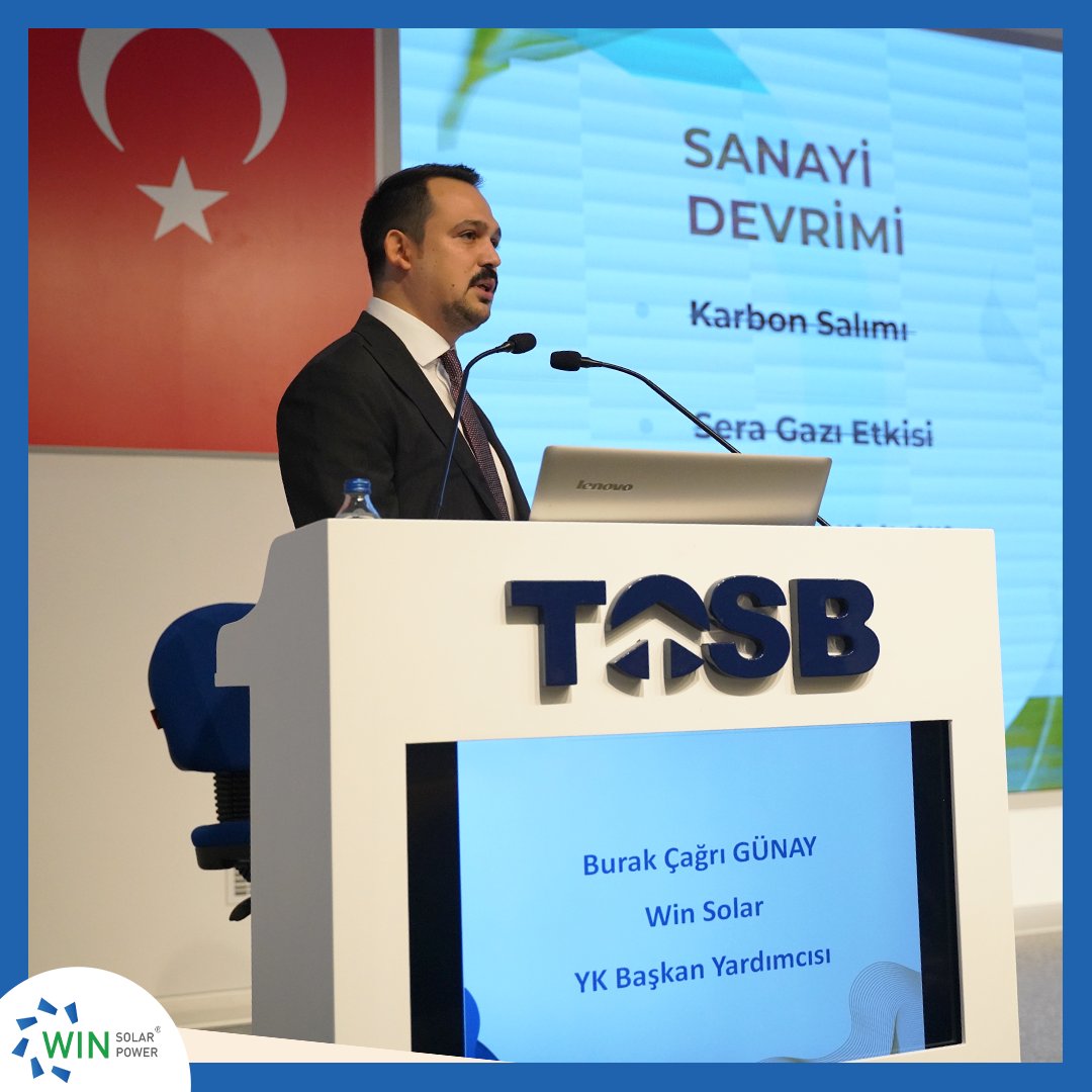 winsolarpower's tweet photo. TOSB Otomotiv Tedarik Sanayi İhtisas Organize Sanayi Bölgesi'nin ev sahipliğinde gerçekleşen ‘’Sanayide Yeşil Dönüşüm" seminerinde, "Türkiye'nin Güneş Enerjisi Potansiyeli" konusunu ele aldık ve bu önemli konuyu değerli katılımcılarımızla paylaştık. https://t.co/AsjPxRVKzq