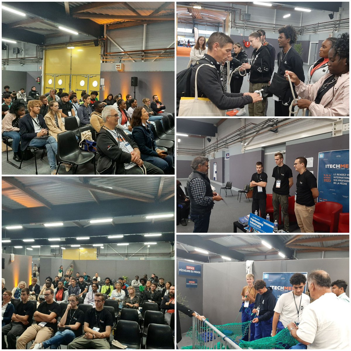 <a href="/salonproetmer/">Pro&Mer</a>  et #PROBREIZH un public intéressé @Mission_Locale @la_touline des pitchs #entreprises des ateliers matelotage  des futurs archi nav <a href="/LyceemaritimeGV/">lycée maritime du Guilvinec</a>  #lyceelacroixrouge #cmqindmer