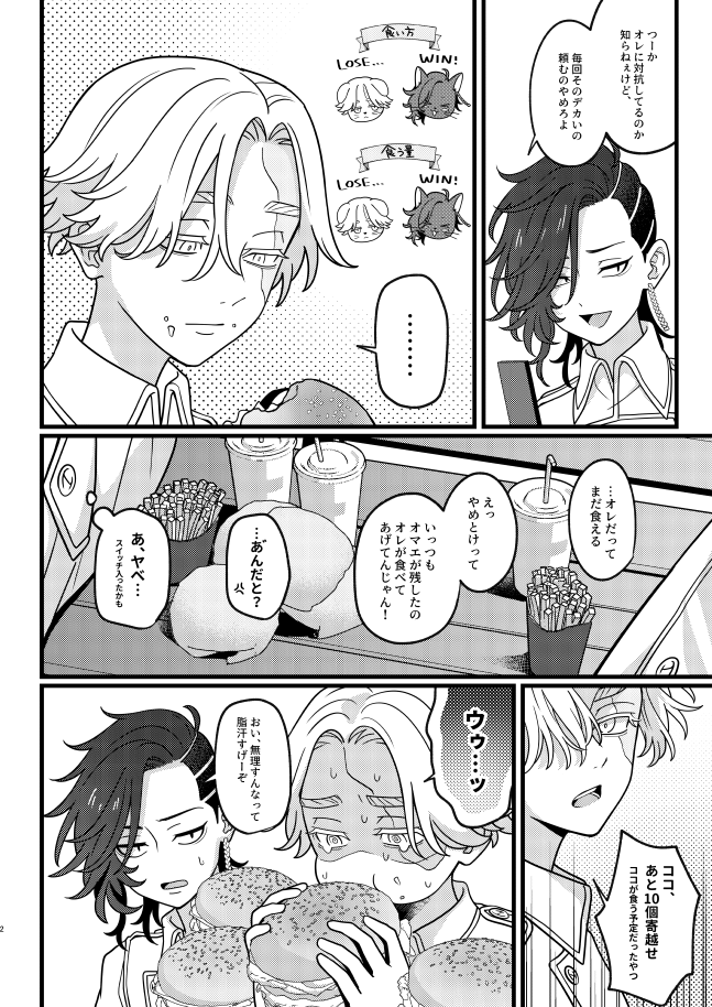 【10/15ココイヌ新刊サンプル】(1/2)
   R18 / B5 / 28P / ￥400（会場価格) 
火事有BD時代の二人の、ほの暗いようなほの明るいようなそんな感じのエロ本
よろしくお願いします！！
ちょっと長めの🔞ありサンプル↓
pixiv.net/artworks/11251…