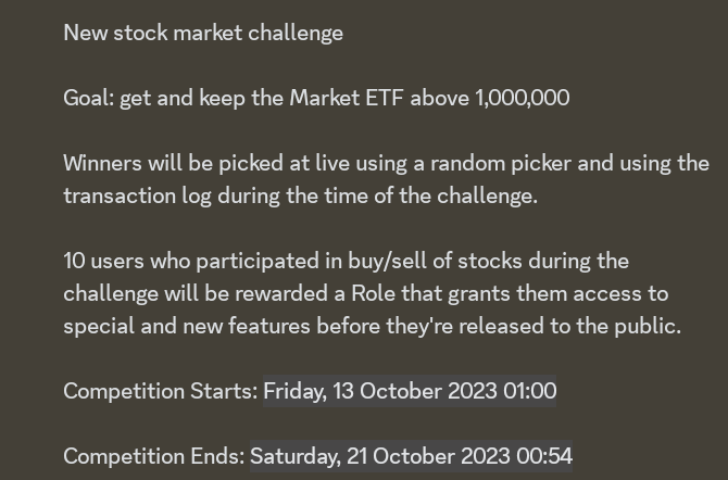 Fuaadhharoon's tweet photo. 💰 📈 🚀 🎮 🤳

New stock market challenge 

Goal: get &amp; keep the Market ETF above 1,000,000

join @PolyPenthouse discord server now!!!

https://t.co/Czl6waUle4 
Or
https://t.co/HyEDMV7snj

#StockMarket  #polypenthouse #CryptoNews #cryptotrading #stockmarketnews #PPN #qPPN https://t.co/NLBRK0fBaf