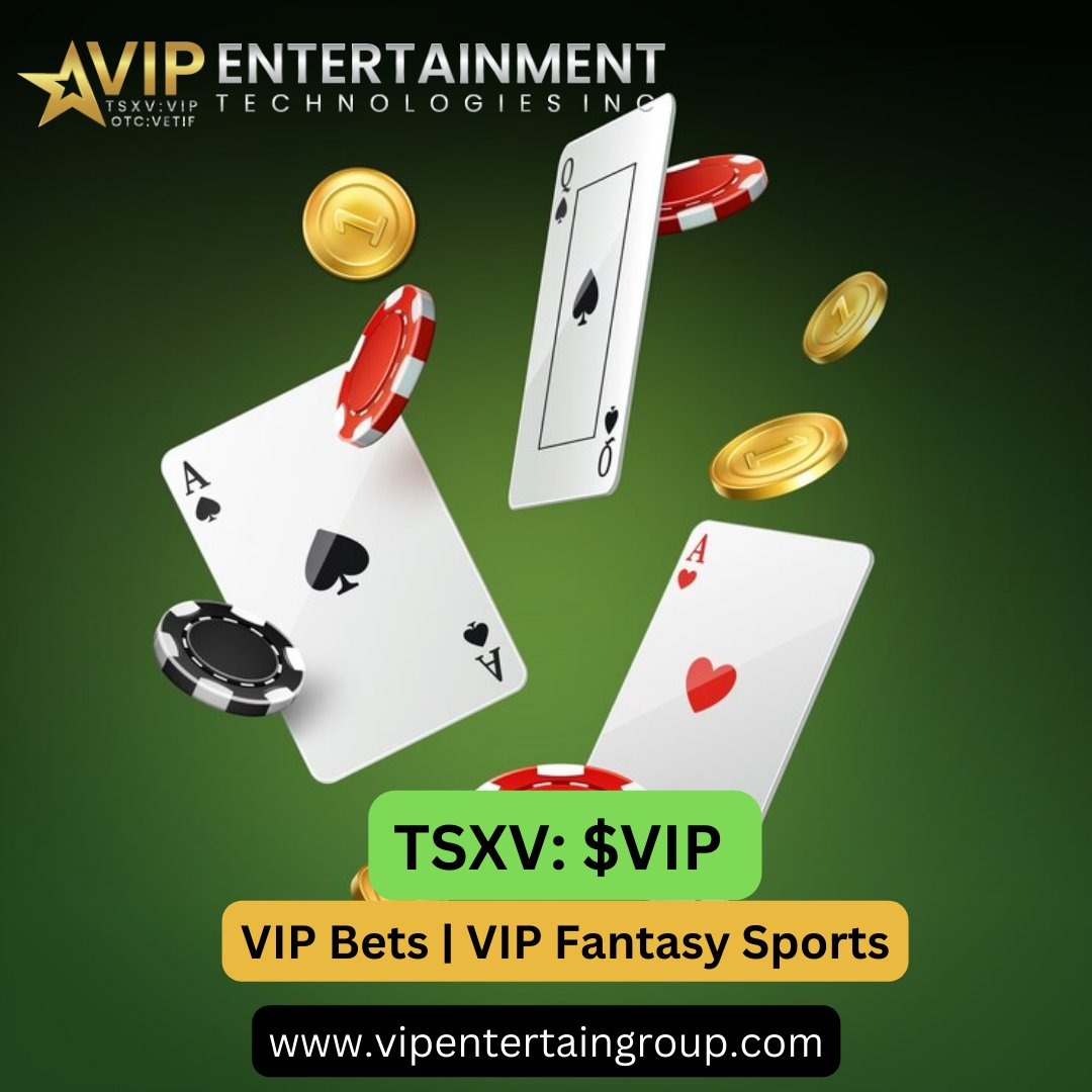 Canadian sports betting site VIP Entertainment Technologies Inc. ( $VIP ) that's making headlines on the #TSXV. With a market cap of $1,647,654 and trading at $0.08.  🚀

➡️vipentertaingroup.com
$PNC $AVGO $INMD 
#stock #stockmarket #investment