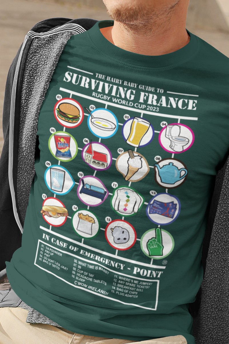 Heading to France this weekend? Can't speak the lingo? Don't worry, we got you covered, just point, be grand 👉 #rugbyworldcup2023 #IRLvNZL 🏉