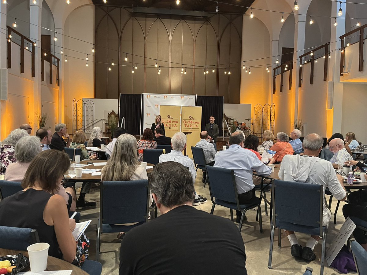 Great turnout <a href="/CafeconTampa/">Cafe con Tampa</a> for an update on the City of Tampa Comprehensive Plan from <a href="/HillsCoPlanCom/">Planning Commission</a> and <a href="/CityofTampa/">City of Tampa</a>