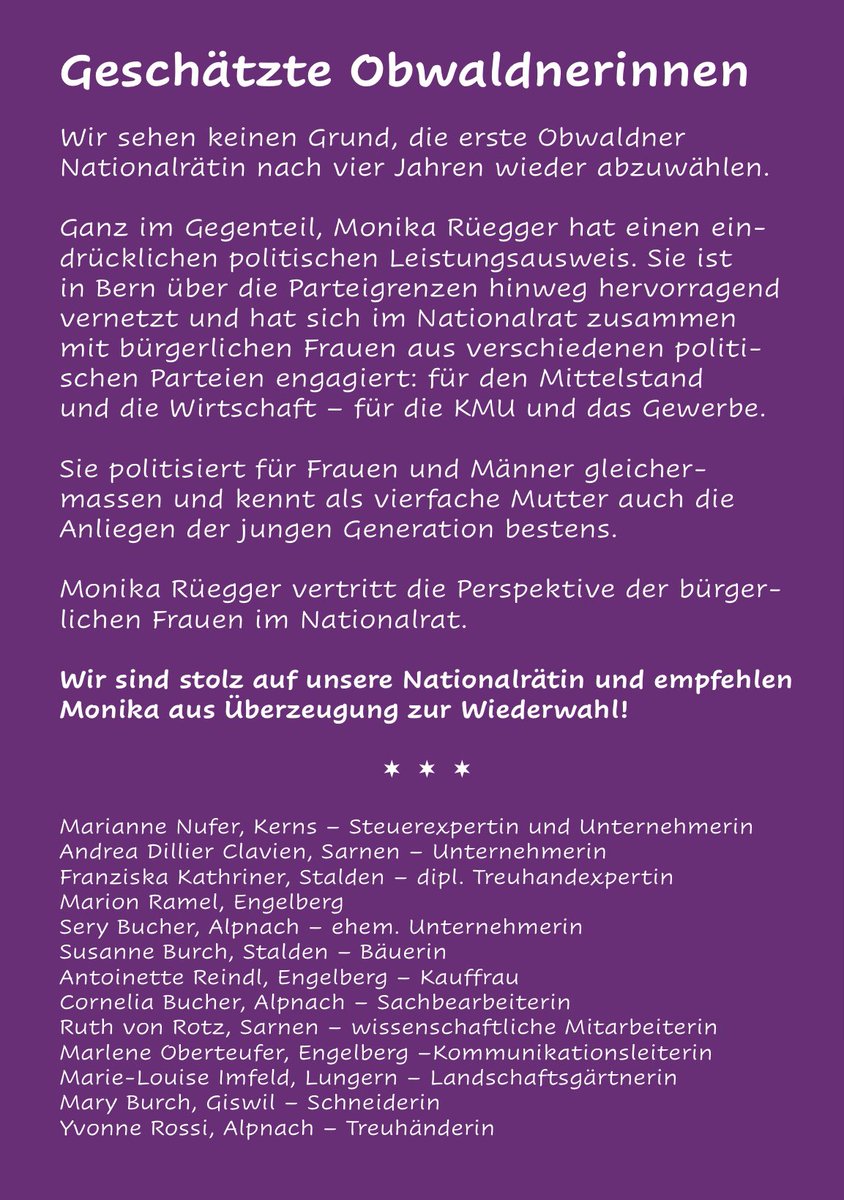 #WahlCH23 #Wahlen2023 
<a href="/Kanton_Obwalden/">Kanton Obwalden</a>