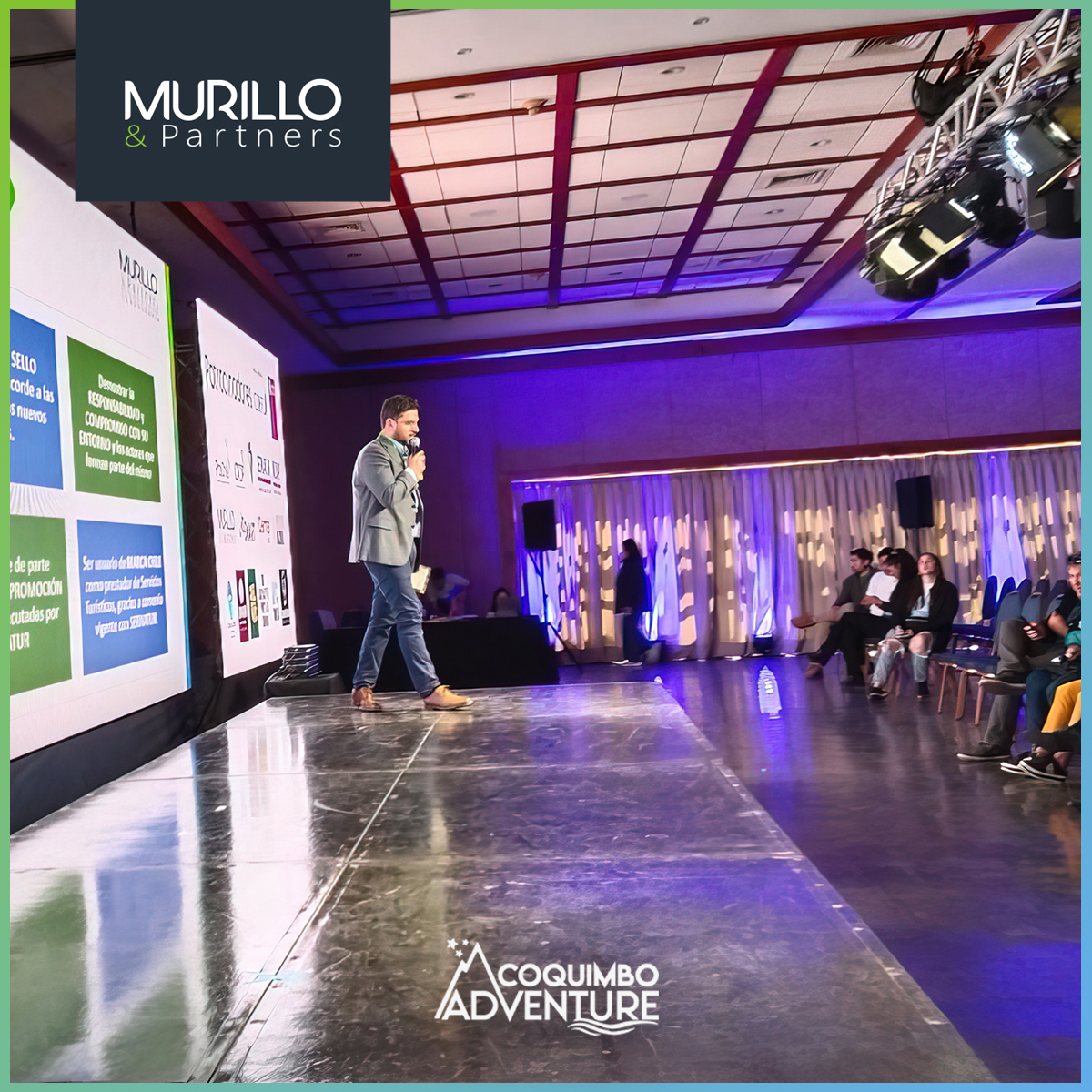 MurilloPartners's tweet photo. Participamos como patrocinador y expositor de la primera Cumbre Internacional de Turismo Aventura y Naturaleza, @coquimboadventure2023, ejecutada por @touristedchile 🏄🌎
Agradecemos la oportunidad de participar y ser parte de este maravilloso evento.👏

#SomosTurismoSostenible https://t.co/TDQZFYFA3a