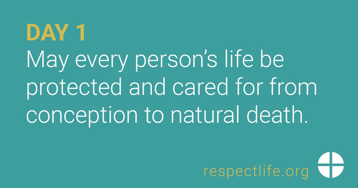 The #RespectLifeMonth Novena starts today! Join us in praying for the protection of human life from conception to natural death. Today's prayers: usccb.org/respect-life-1

Sign up to receive each day's prayers in your inbox: lp.constantcontactpages.com/sl/4vNArct