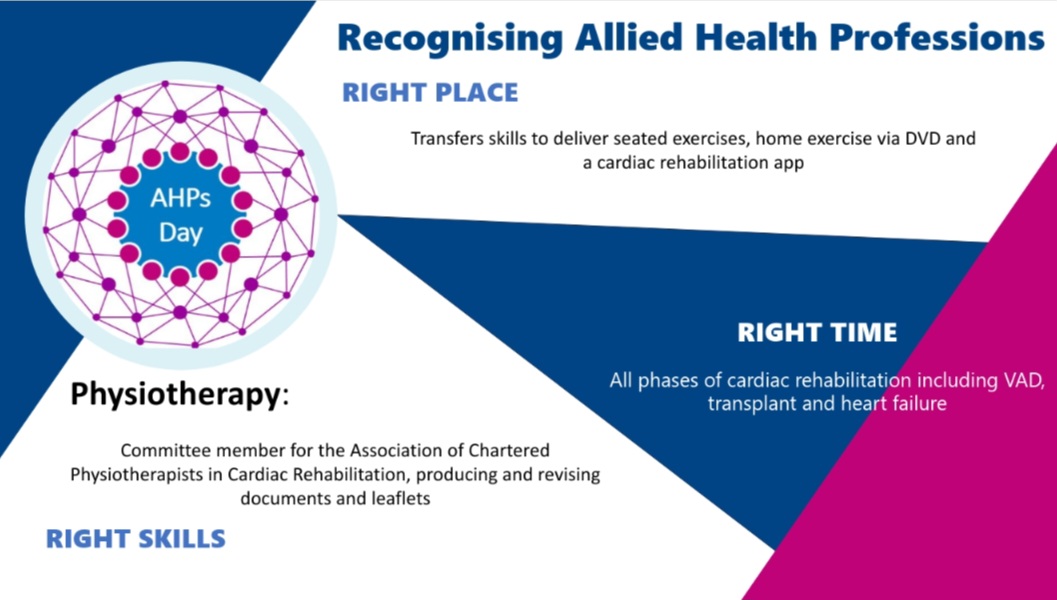 Royal Papworth AHPs (@papworthahps) on Twitter photo Specialising in Cardiac Rehabilitation <a href="/bacpr/">BACPR</a> <a href="/ACPICR/">ACPICR</a>, Nicola is our Physiotherapist who influences wider than <a href="/RoyalPapworth/">Royal Papworth Hospital NHS FT π</a> but national groups π«π΄ββοΈπββοΈ #AHPsDay <a href="/thecsp/">Chartered Society of Physiotherapy (CSP)</a> Specialising in Cardiac Rehabilitation <a href="/bacpr/">BACPR</a> <a href="/ACPICR/">ACPICR</a>, Nicola is our Physiotherapist who influences wider than <a href="/RoyalPapworth/">Royal Papworth Hospital NHS FT π</a> but national groups π«π΄ββοΈπββοΈ #AHPsDay <a href="/thecsp/">Chartered Society of Physiotherapy (CSP)</a>