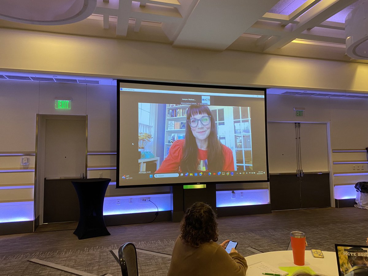 MCTE_MI's tweet image. Maggie Smith @maggiesmithpoet reminding us that we CAN navigate challenges! 👏👏#MCTE23