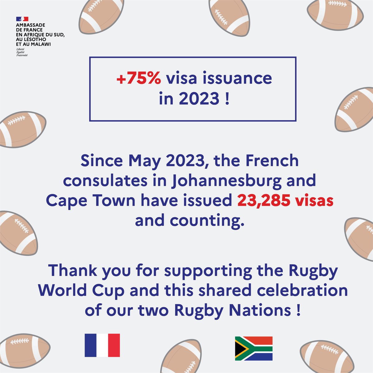 France in South Africa, Lesotho and Malawi tweet media
