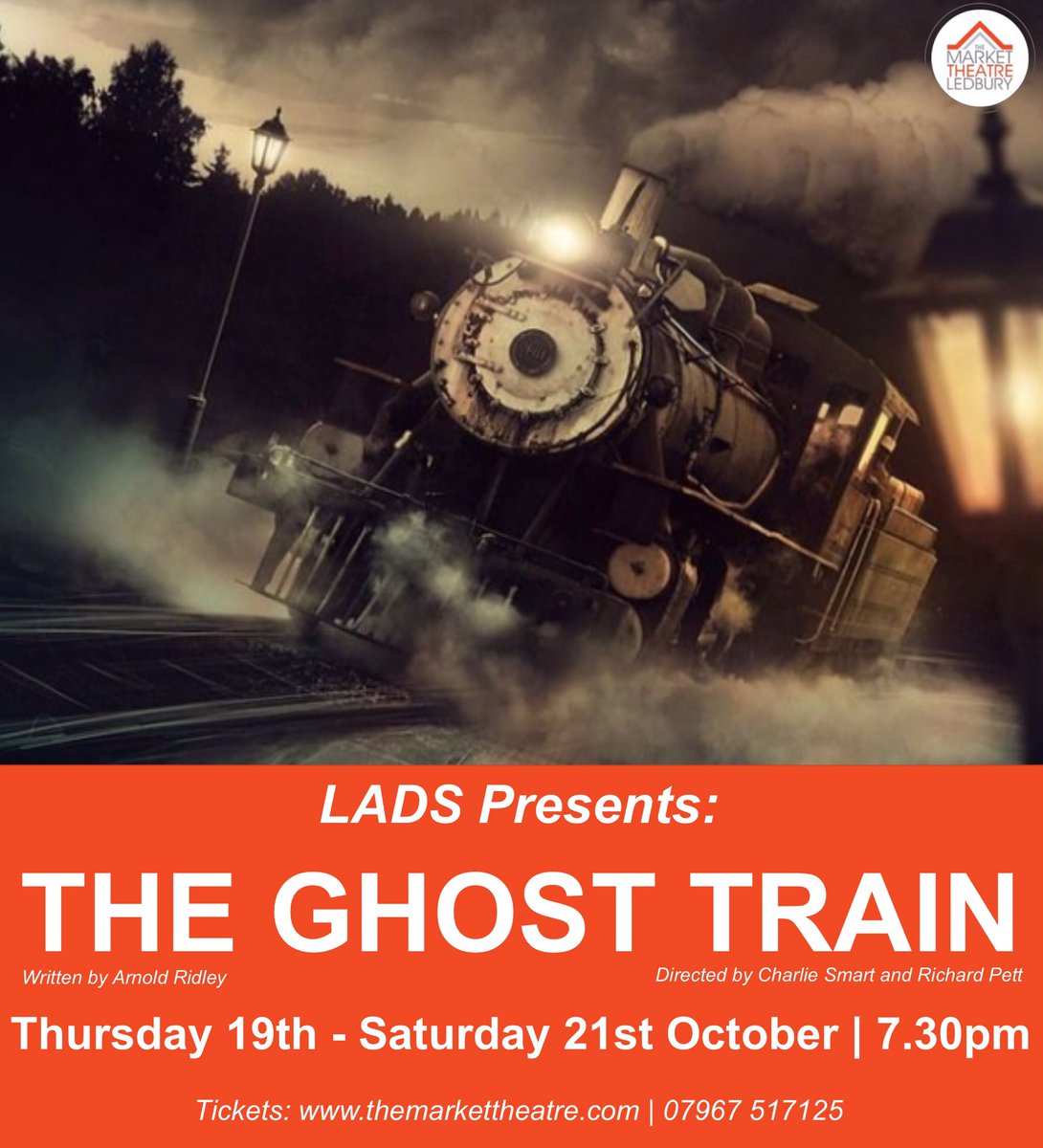 ✨LESS THAN A WEEK TO GO✨ until LADS next production, THE GHOST TRAIN!

-Thu 19th - Sat 21st October 7.30pm
-Tickets £12 (£8 students)

This 1920s comedy/thriller written by Arnold Ridley (Private Godfrey of Dad’s Army) is a treasured favourite of smaller theatres.