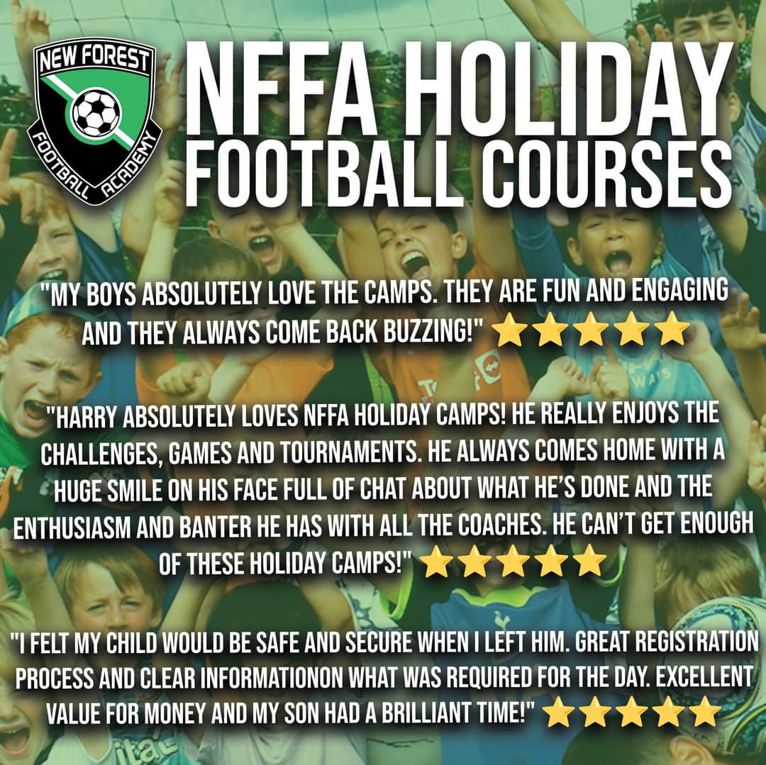 ⚽🎃 OCTOBER HOLIDAY FOOTBALL COURSES 🎃⚽

Here at NFFA, we hugely value making each and every players experience with us the best on the planet!

Have a read of what some of our parents thought on our last Holiday Football Course…

BOOK TODAY: newforestfootball.co.uk/collections/ho…
