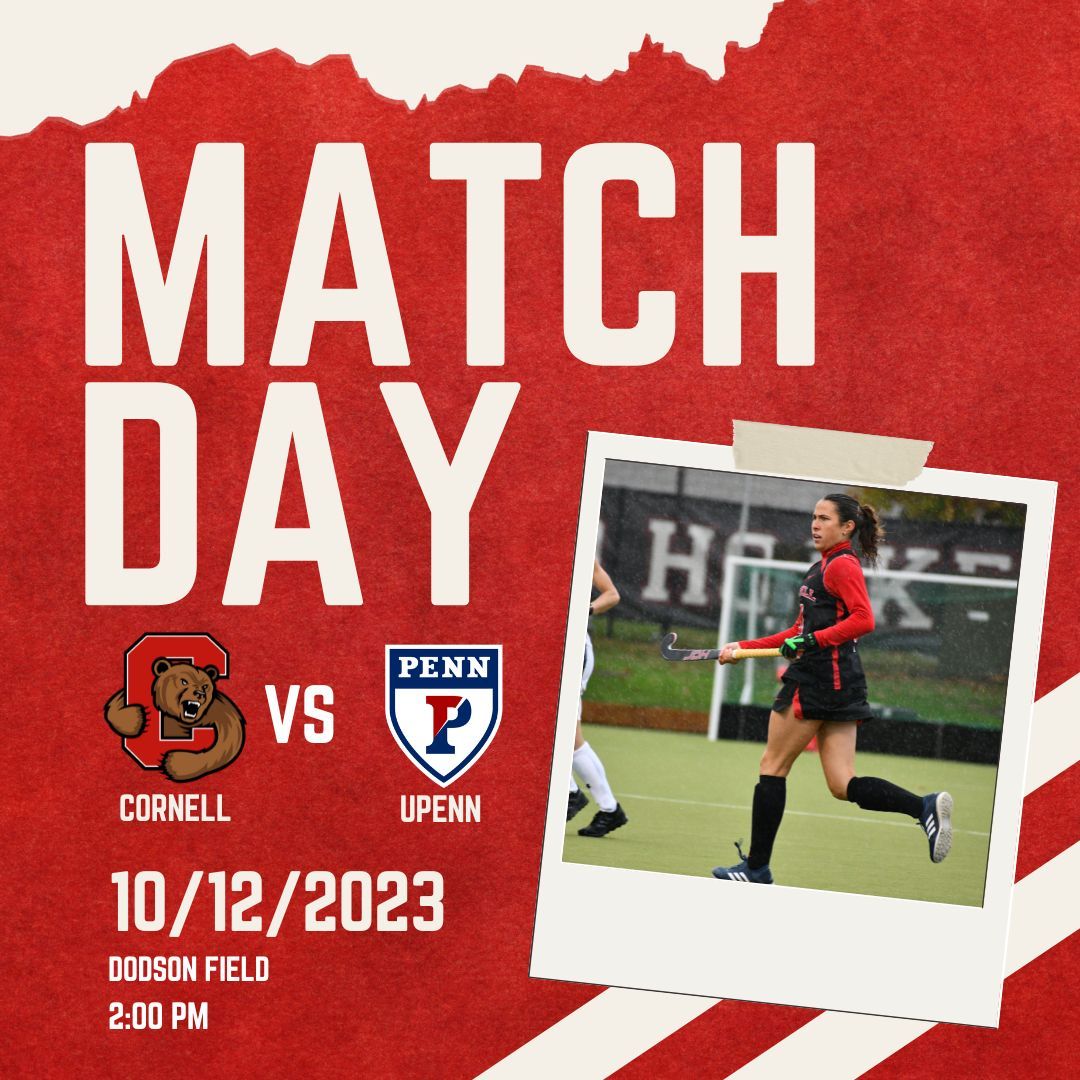 Looking to continue the streak today at home. 🏑❤️🐻

#YellCornell