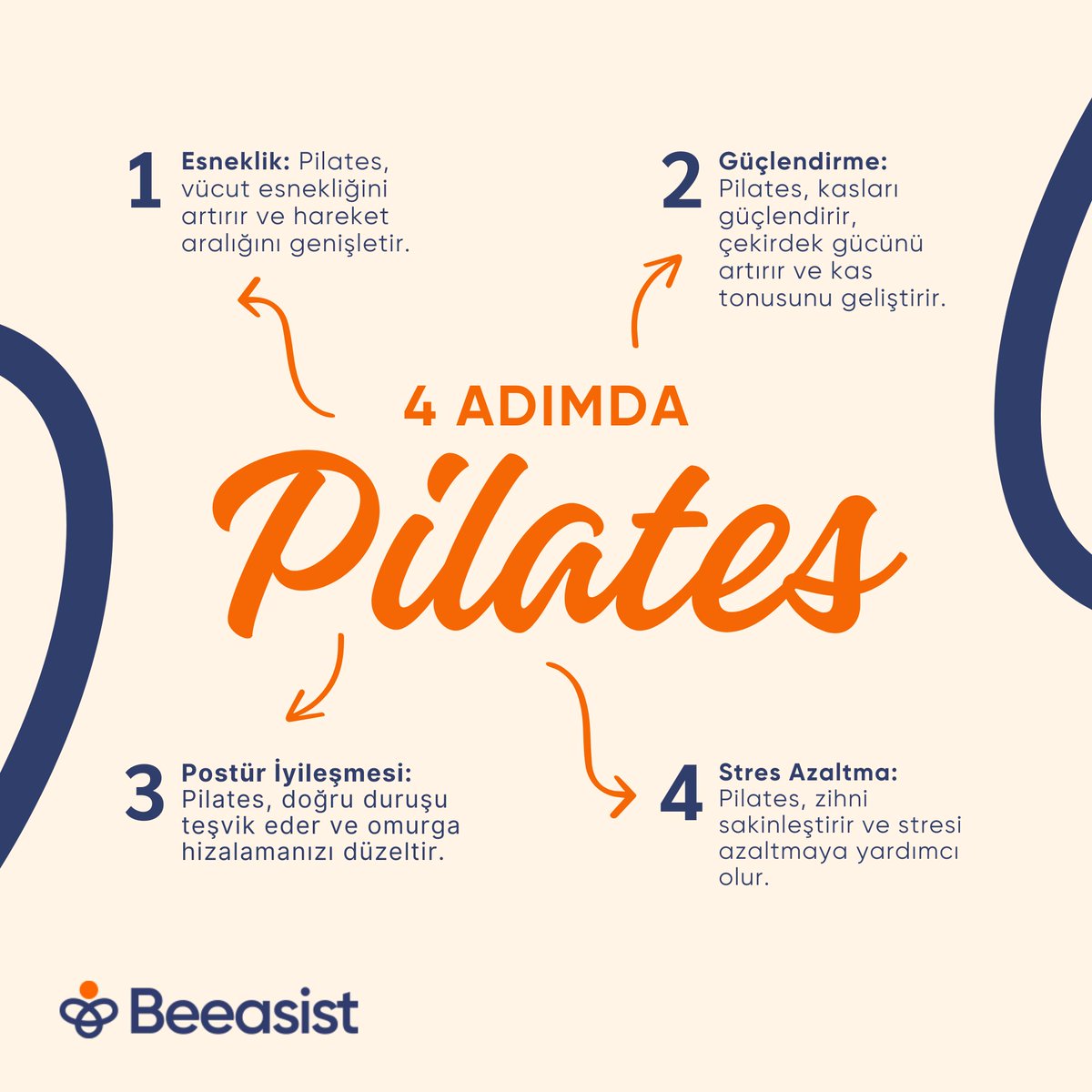 beeasist's tweet photo. Esneklik, güç, denge, ve iç huzurun bir araya geldiği bir yolculuktur Pilates.  Daha sağlıklı ve dengeli bir yaşam tarzı sunarken vücudunuzun ve zihninizin sınırlarını zorlama şansı verir. 

#Beeasist #Pilates #Yoga #Meditasyon #PilatesDersleri #PilatesEğitimi https://t.co/aoubT7WR1D