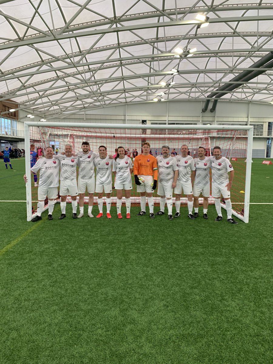 Team Booths ready to go at St George’s Park ⁦<a href="/CopaDelCL/">Copa Del CL</a>⁩ ⁦<a href="/CureLeukaemia/">Cure Leukaemia</a>⁩ ⁦<a href="/BoothsCountry/">Booths Supermarket</a>⁩ ⁦@nigelmurray1970⁩
