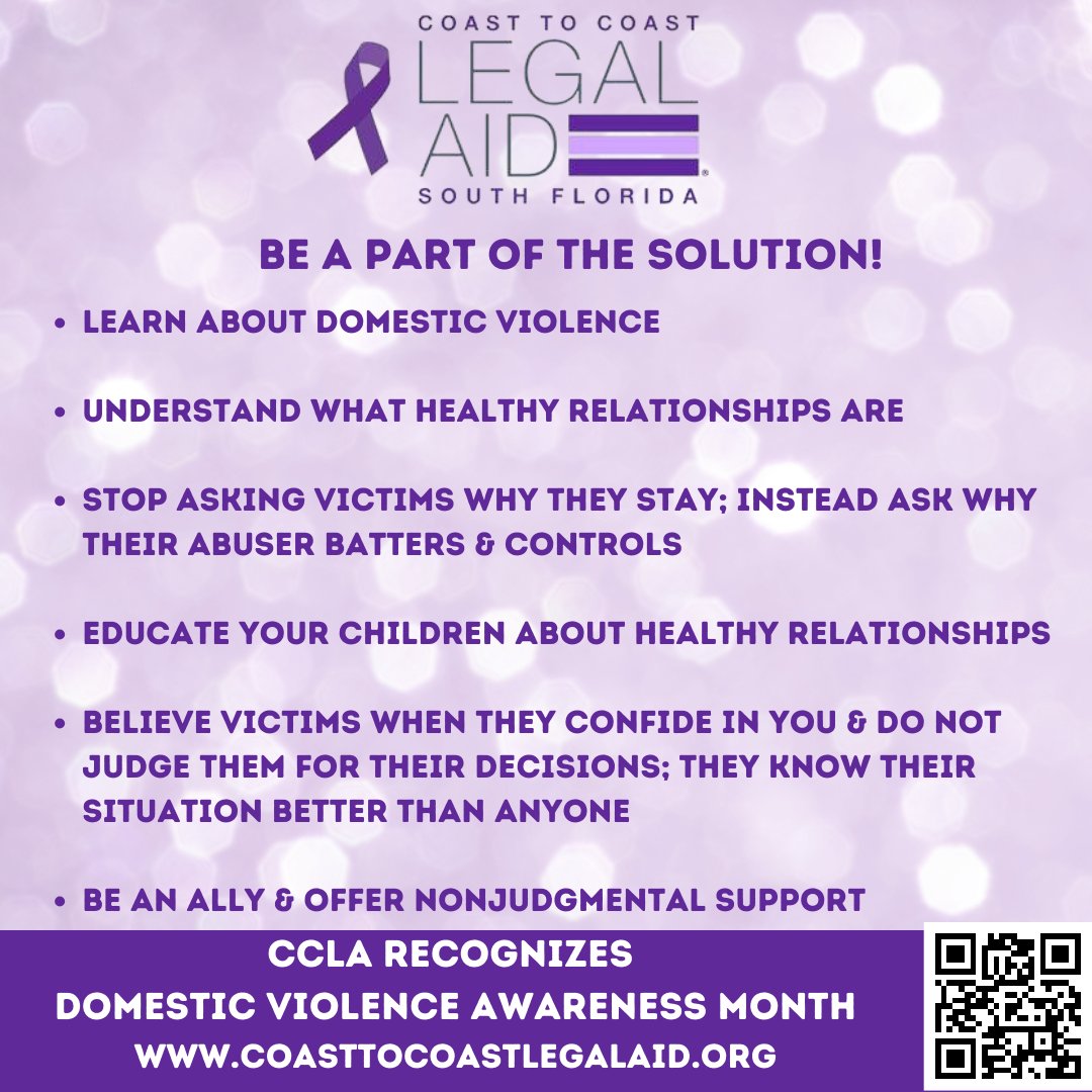 ccla_sfl's tweet photo. You can make a difference! #RestrainingOrder #InjunctionForProtection #DomesticViolence #DV #IPV #OrdenDeProtección #LoveShouldntHurt #17thCircuit #DVFacts #PowerAndControl #Abuse #DVSurvivors #DomesticViolenceAwareness #DomesticViolencePrevention #DomesticViolenceSupport https://t.co/hh1ofJgSEj