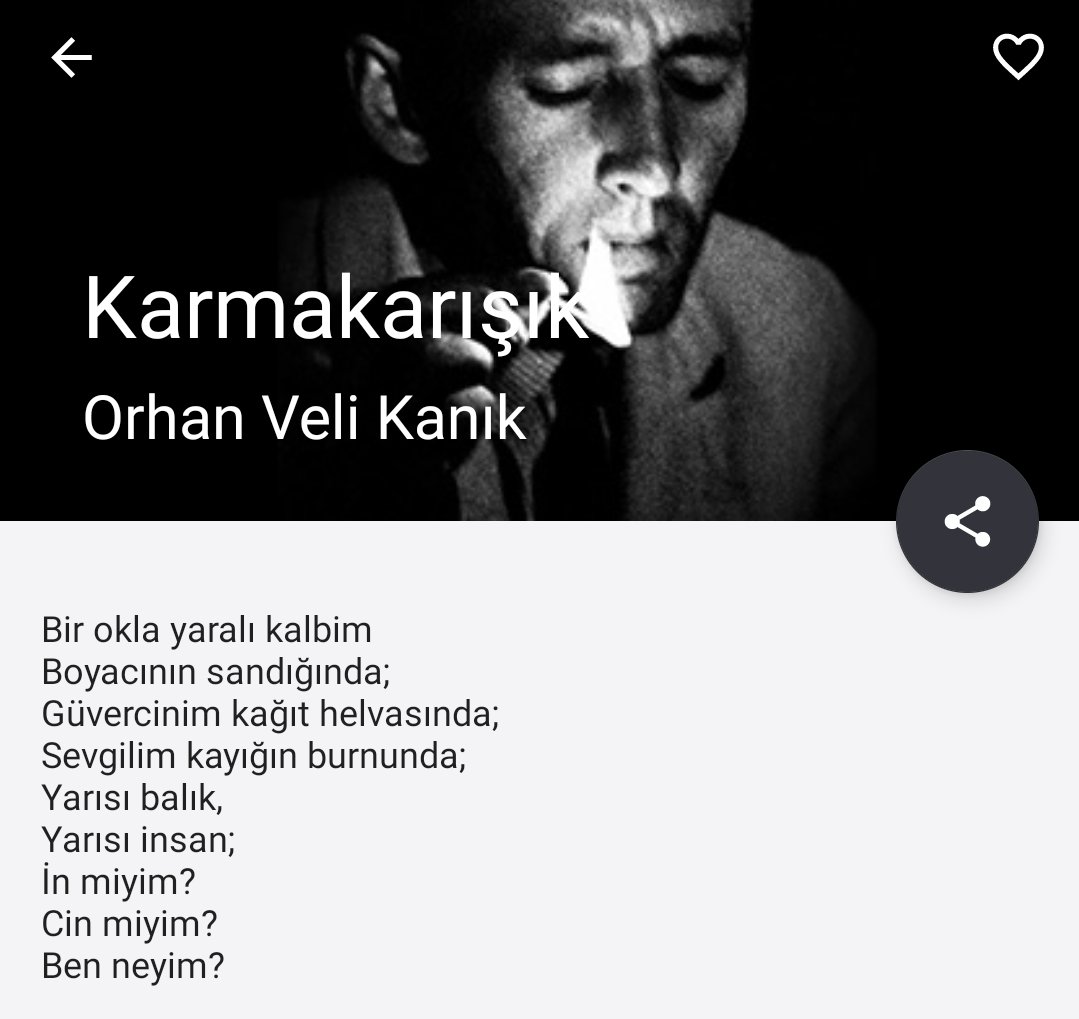 omerpolat980's tweet photo. #ŞairlerVeŞiirleri
#OrhanVeliKanık
#Karmakarışık https://t.co/rQPII0Lpxh