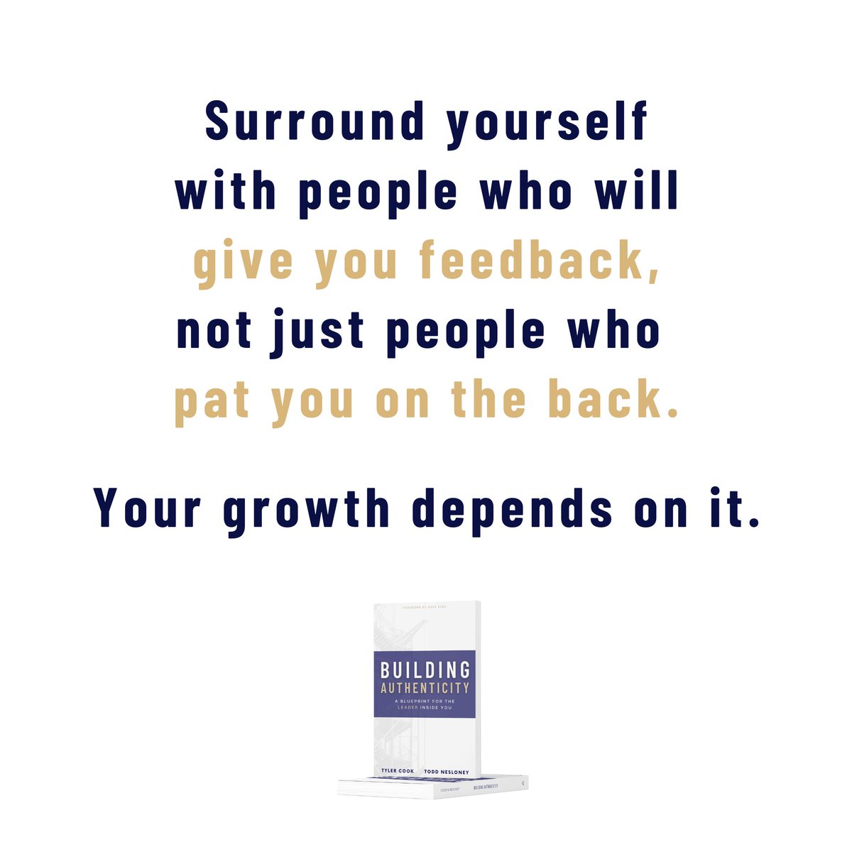 Feedback is a gift.  We need people in our lives who can speak with honesty for the sake of our growth and potential. 
Who have you invited to speak into your life?

#buildingauthenticity