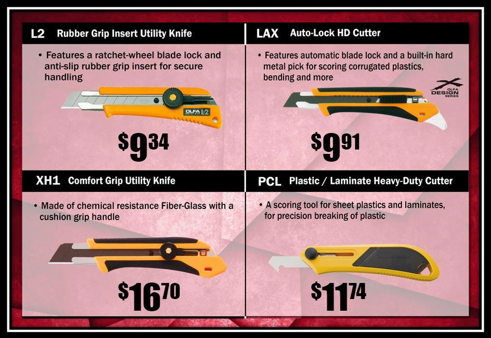 Encompass_More's tweet image. Hot Stuff! We have cutting tools for every application! Check out encompass-more.com to purchase yours today!

See details... conta.cc/3PxMKl7

#cuttingtools #wraptools #knivesandblades #vehicle #graphics #vehiclegraphics #signaccessories #signsupply #vehiclewraps