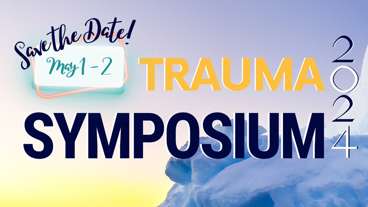 📆 Réservez la date ! Le symposium sur le trauma chez les enfants et adolescents 2024 aura lieu les 1-2 mai 2024 !
📆 Save the date ! The #traumasymposium2024 will take place on May 1st-2nd, 2024!

🖥 Pour plus d’infos / For more info, visit our portal: bit.ly/46DLp2Q