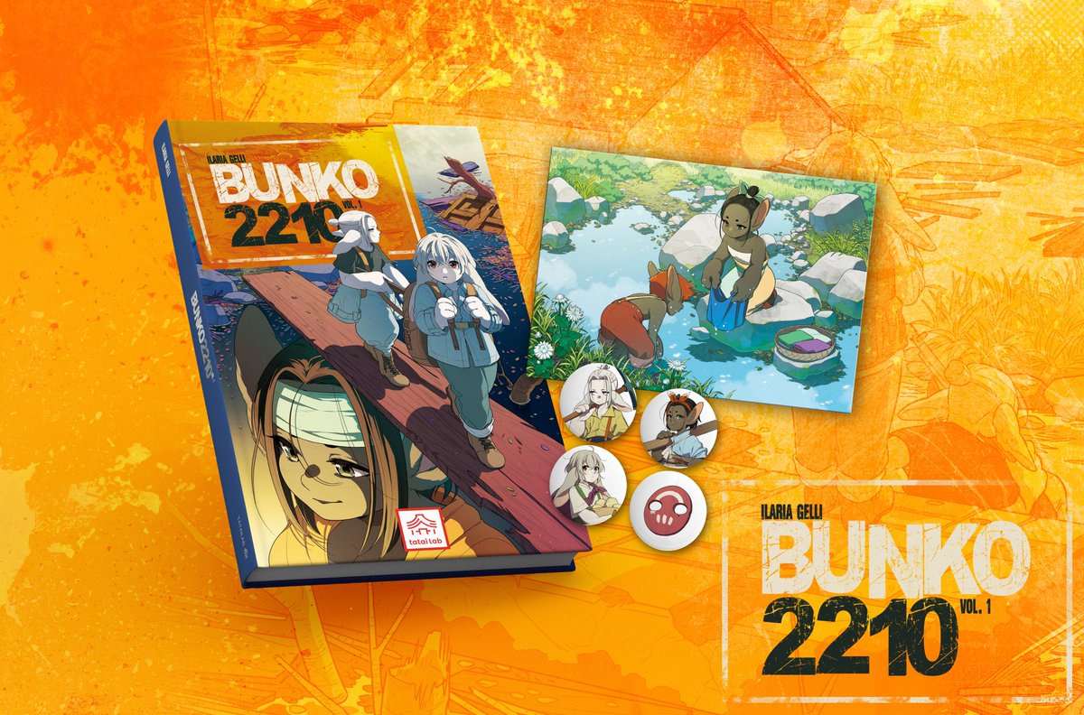 Domenica 22 Ottobre inizierà la prevendita di "Bunko 2210"!
La prevendita abbraccerà tutto il periodo prima e durante Lucca Comics. Se acquisterete il volume in questo lasso di tempo, avrete in omaggio una cartolina e una spilla scelta casualmente tra quattro diversi design!