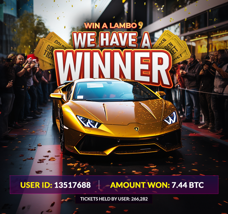 freebitco's tweet photo. FreeBitcoin's Win A Lambo Round 9 Winner Announced! 🎉

The highly anticipated moment has arrived as FreeBitcoin proudly announces Win A Lambo Round 9 lucky winner. 

#WinALambo #Round9 concluded with a provably fair draw that crowned User 13517688 as the lucky winner of the Lambo.🔥🔥

#FreeBitcoin #Bitcoin #BTC #Winner #GoldenTicketContest #WinALambo #Winner #Lambo
#Lamborghini