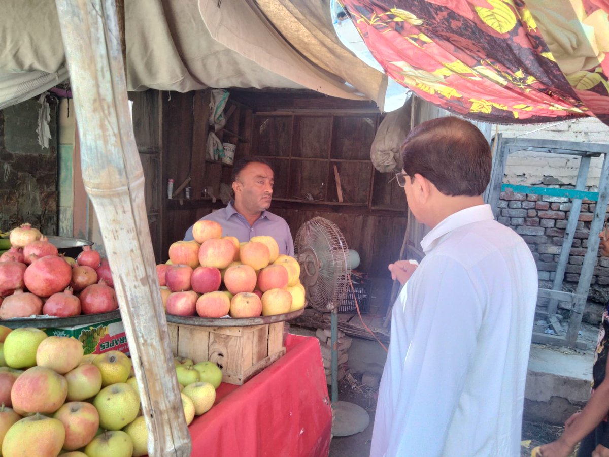 In compliance of the directions of worthy DC larkana, the Mukhtiarkar Ratodero, Shah Nawaz Charan removed the encroachment in front of Government Primery boys School Ratodero and visited the market check the prices of essential commodities and imposed fine against violaters.