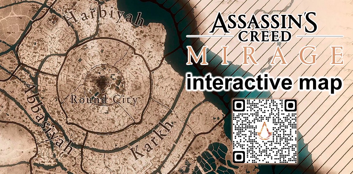 mapinteractive's tweet image. 🗺️Assassin&apos;s Creed Mirage Interactive Map is now live!🗺️
Check out the first version of the map and all its features, 100% free of charge! More content, translations and improvements in future updates.
#AssassinsCreedMirage #AssassinsCreedMirage
…ssins-creed-mirage.interactivemap.app