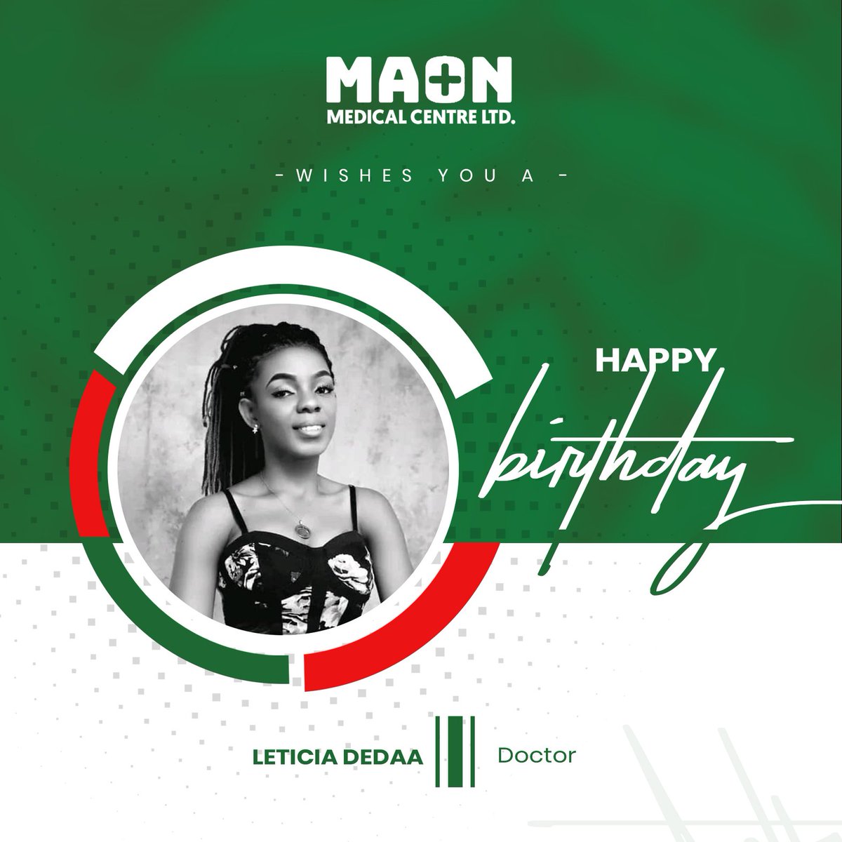 Happy Birthday to our brilliant Doctor at Maon Medical Centre! #HappyBirthday #HealthHero #Birthday #BirthdayWishes #Cheers