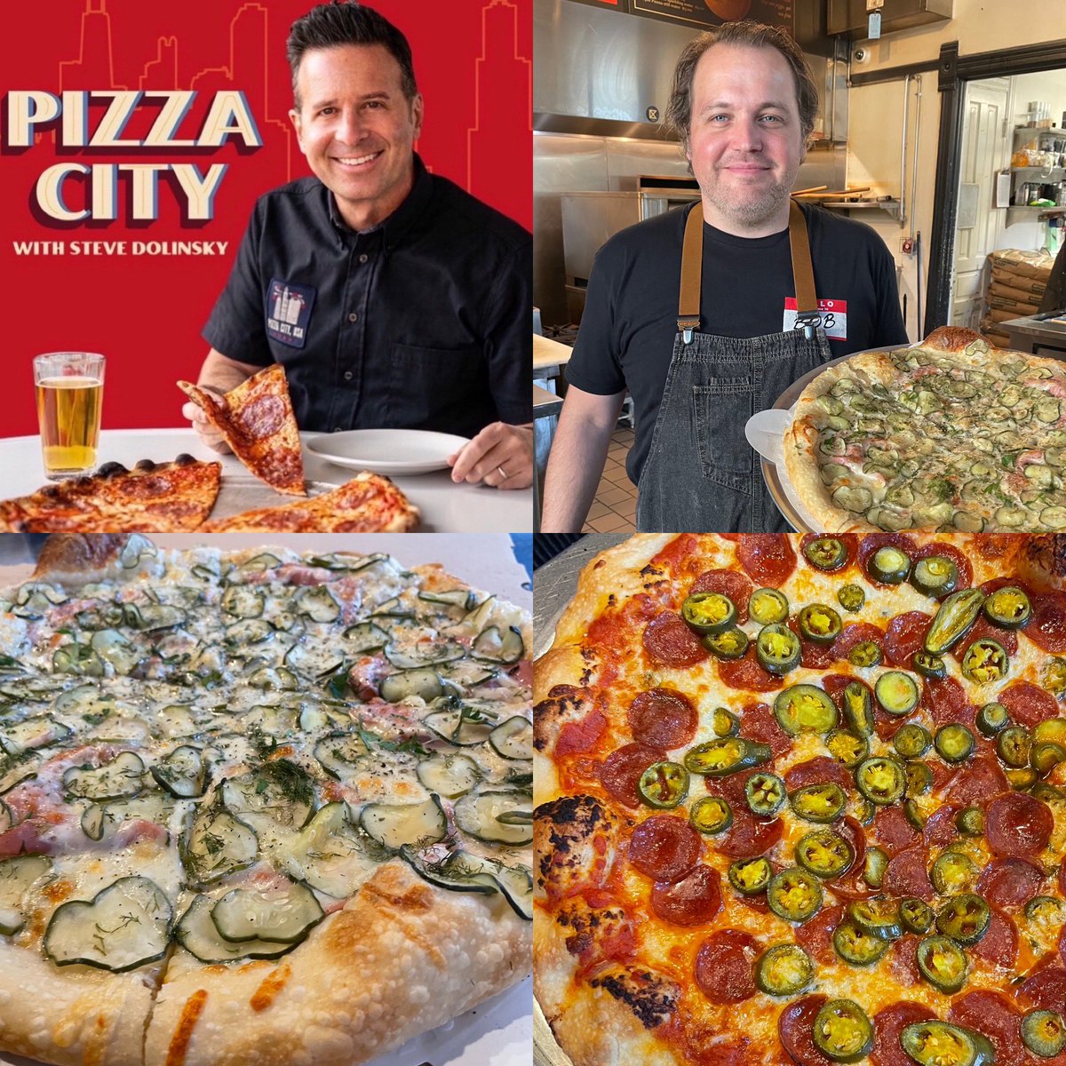 NYC meets artisan at Bob’s, a Chicago pizzeria started by a former Minnesotan with a fine dining background. One secret: beer replaces water in his dough recipe. New show is up: podcasts.apple.com/us/podcast/piz…