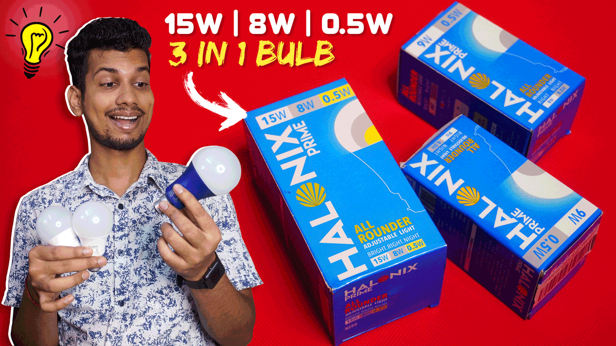 DekhReview's tweet image. ₹72 - Halonix All Rounder 3-IN-1 : 15W,8W,0.5W Adjustable LED Bulb | Halonix Multi Wattage Light | @DekhReview

Link : youtu.be/TY1IA2vZdPw

Like, Share And Subscribe Our Channel ❤️❤️

#halonix #ledbulb #led #latestoffer #unboxing #review
