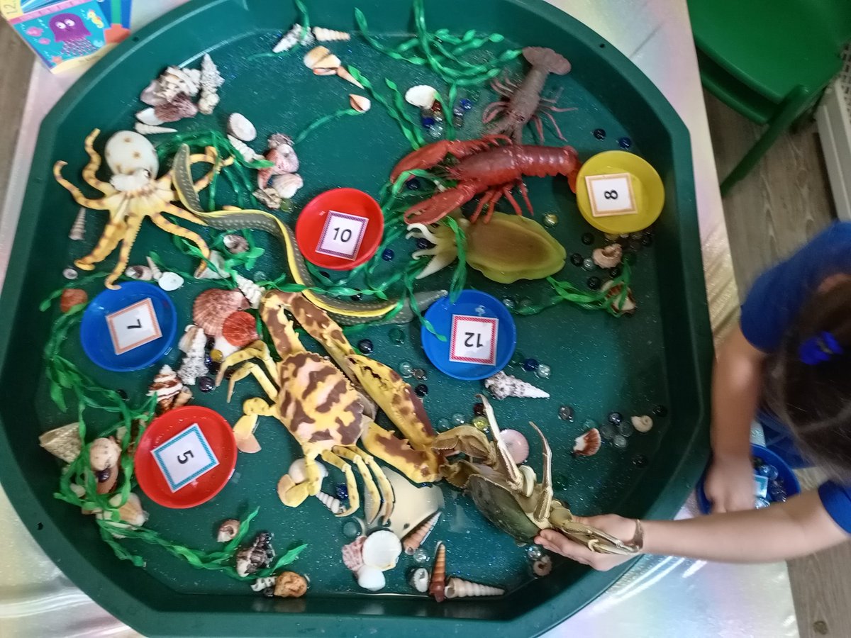 RPPS_Reception's tweet image. We have loved using the gems and sea animals this week to help us with our 1:1 counting!