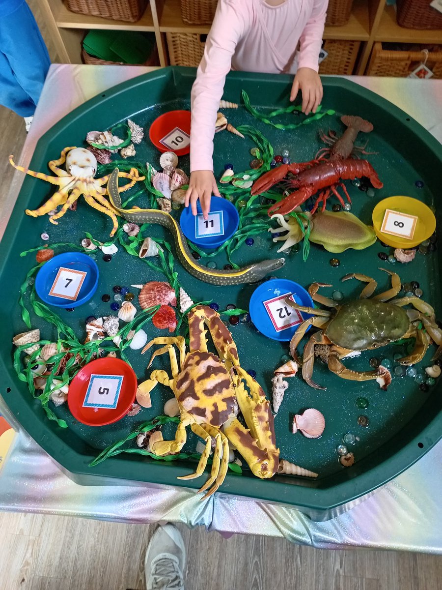 RPPS_Reception's tweet image. We have loved using the gems and sea animals this week to help us with our 1:1 counting!