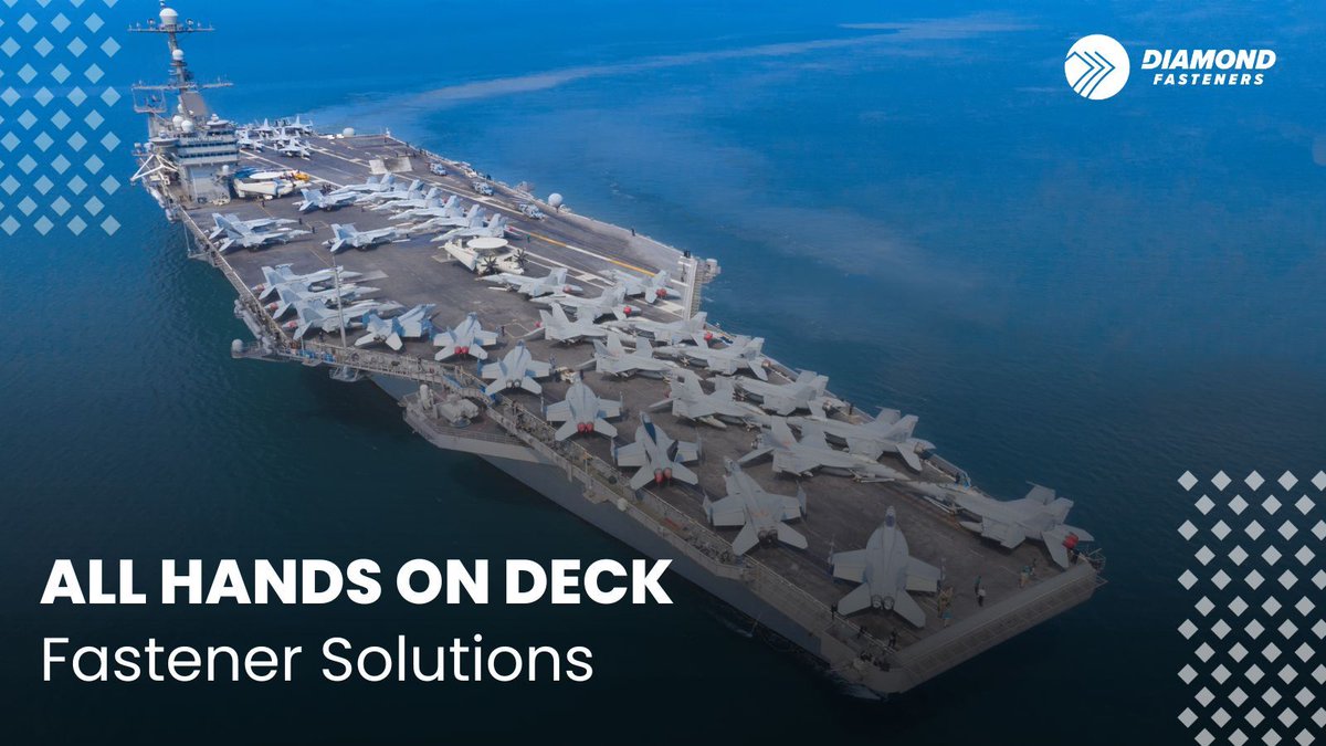 All hands on deck when it comes to Fastener Solutions, ensuring every detail is secured for success. View now at buff.ly/3PHnrhY 
#AerospaceFasteners #Services #DiamondFasteners #Products #Aerospace #Defense #Fasteners #AerospaceParts #AerospaceProducts #DiamondDifference