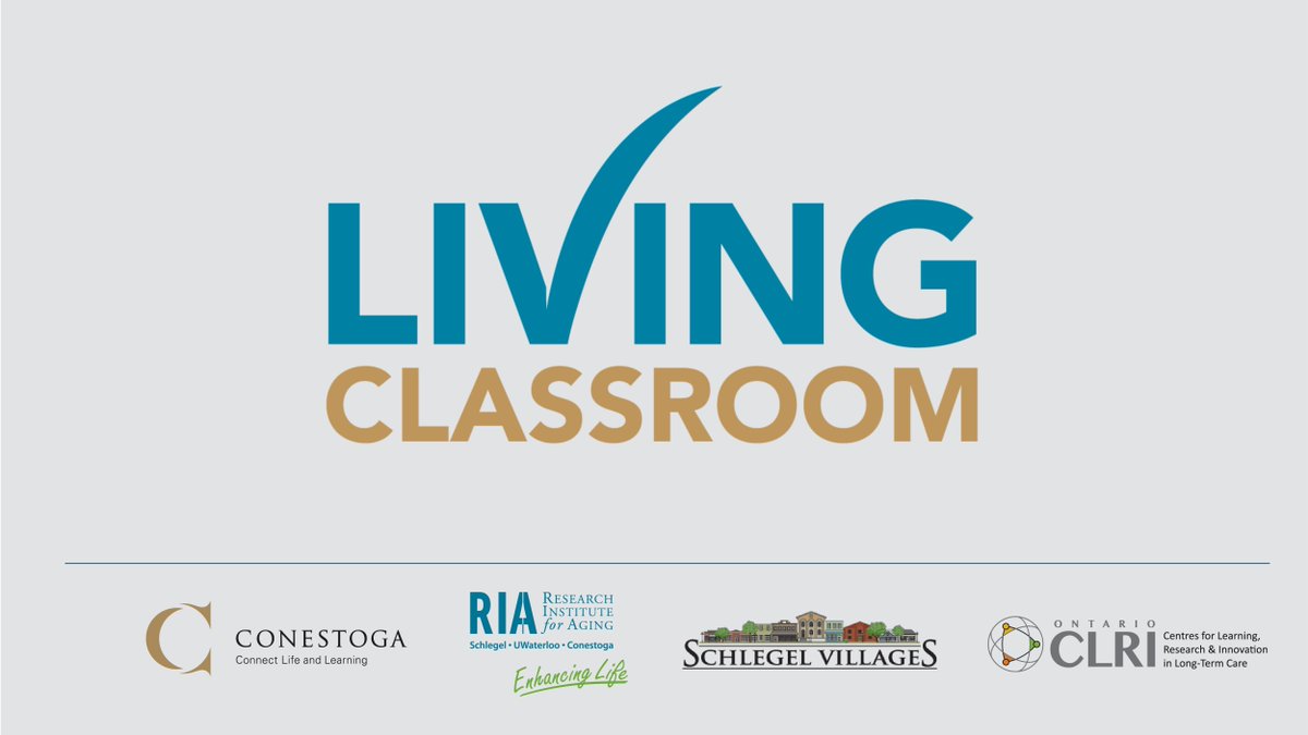 The Living Classroom is an innovative educational experience developed by the @SchlegelUW_RIA and @ConestogaC for students whose career path will lead them to work with older adults. Learn more: ow.ly/9kc550Gwpph