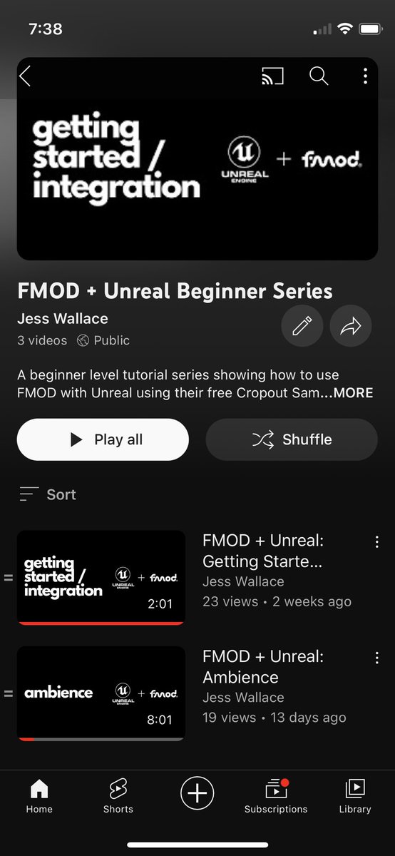 I haven’t found a lot of combined information out there using FMOD with Unreal soo decided to just create some myself!?

youtube.com/playlist?list=…

#sounddesign #FMOD #Unreal #UnrealEngine5
