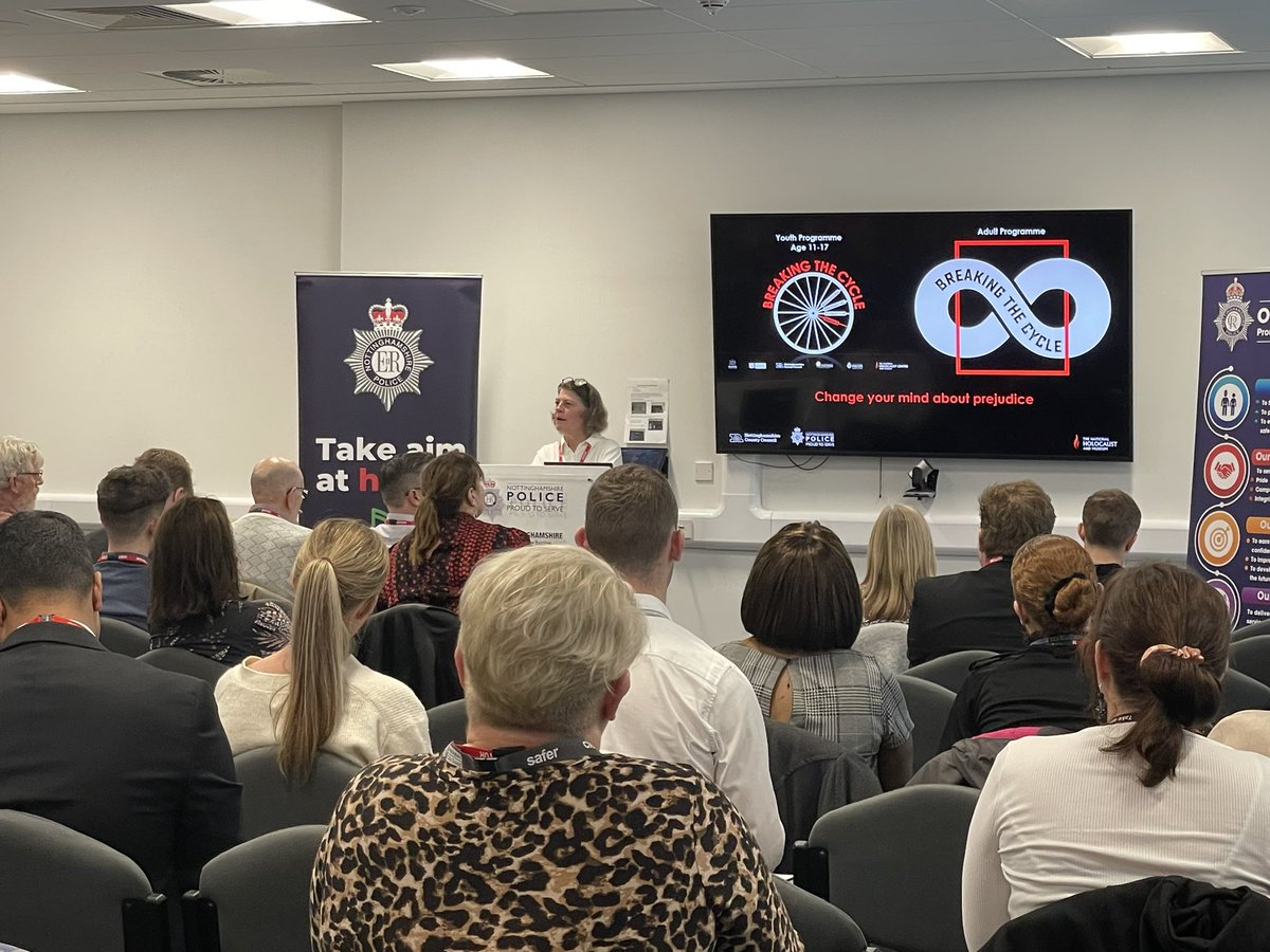 nottsprincess's tweet photo. Great to see so many representatives from the community at the Hate Crime Conference.. very informative from all speakers. So much being done to combat hate crime..eg Breaking the cycle- Change your mind about prejudice. More still is needed 🙏🏽 #nottspolice https://t.co/DDI8vPMomd