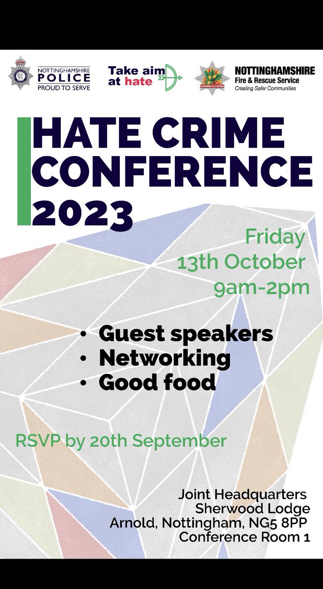 nottsprincess's tweet photo. Great to see so many representatives from the community at the Hate Crime Conference.. very informative from all speakers. So much being done to combat hate crime..eg Breaking the cycle- Change your mind about prejudice. More still is needed 🙏🏽 #nottspolice https://t.co/DDI8vPMomd