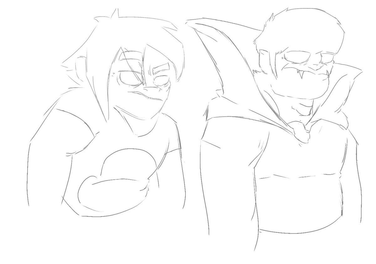 Berg_Boi's tweet photo. Sillies - what else can I say 

#gorillaz #murdocniccals #stuart2dpot #fanart #orginalart https://t.co/EepJljw6R5