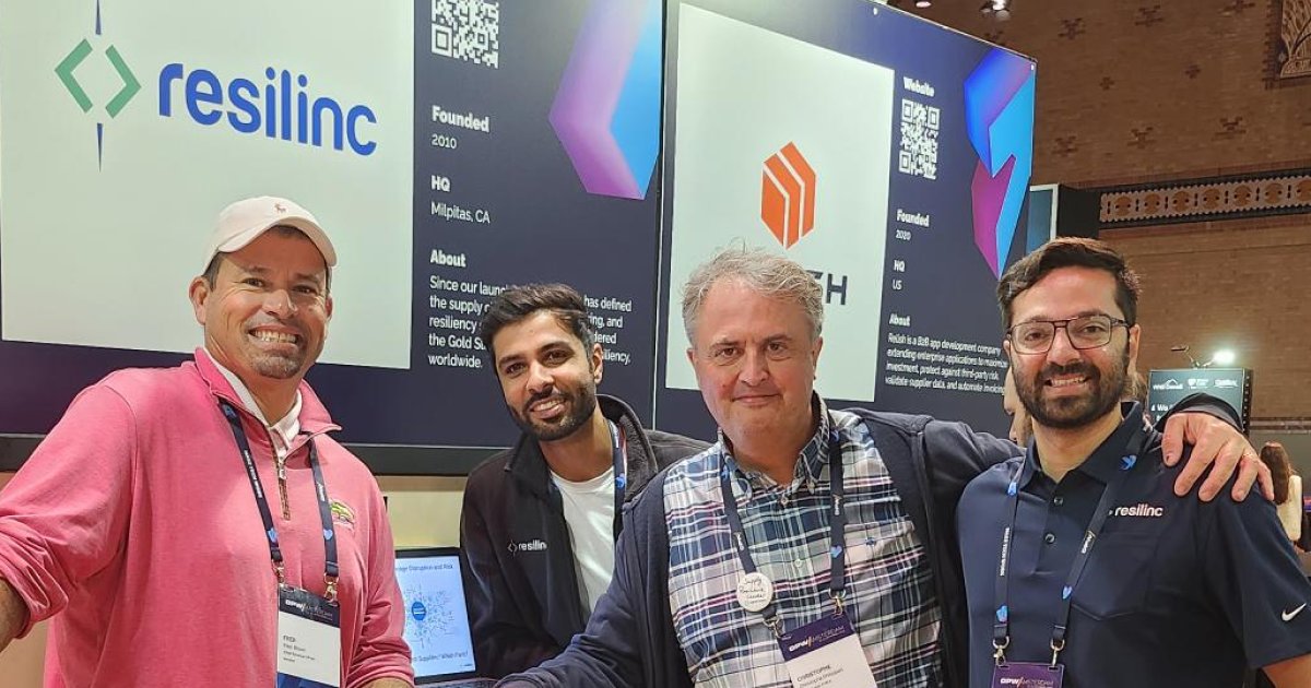 Resilinc's tweet image. ⭐ Shout out to our world-traveling team that flew all the way to Amsterdam for this year&apos;s #DPW2023. 🛫🌎 At the event, our team spoke with attendees about #supplychain risk and resilience. Great job, team! 👏 

#SupplyChain #SCRM #Procurement