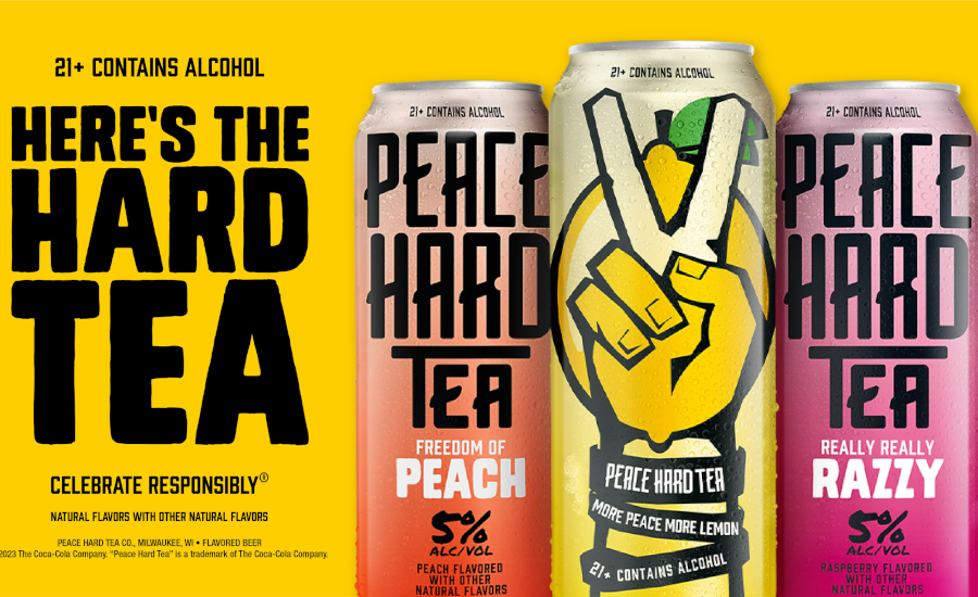 BeverageInd's tweet photo. The release of Peace Hard Tea marks the latest innovation coming out of Molson Coors’ relationship with The Coca Cola Co., the company notes. 

#PeaceTea #PeaceHardTea #NewProducts

https://t.co/sVzoOvheEO https://t.co/yCr8HC1swo