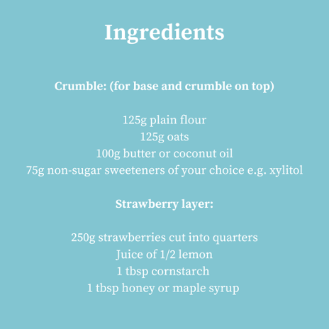 🍰👩‍🍳 Celebrate National Baking Week with a sugar-free Strawberry Crumble Bar created by Registered Dietitian, @nicsnutrition. 

#NationalBakingWeek #Sweeteners #GBBO