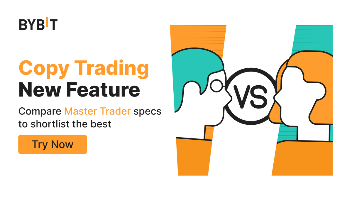Bybit_Official's tweet photo. 🚀 Ready to take your trading skills to the next level? 

Check out Master Trader Compare on Copy Trading, your key to informed decision-making when choosing who to follow. Available only on our app! 🌟

✍️ Learn more: https://t.co/eHkRTUbQq7 https://t.co/9f2gnKhry4