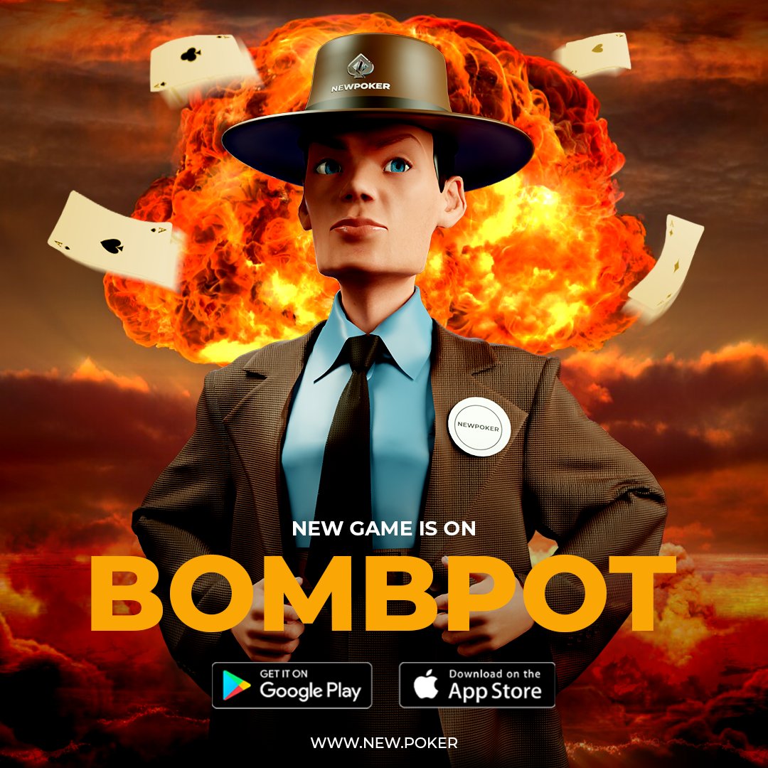 newpokerapp's tweet image. Bomb Pot tables are waiting for you with the best PLO action in every hand! 💣💥💥
.
#PLO #Oppenheimer #RealFun #RealPlayers #NewGame #meme
