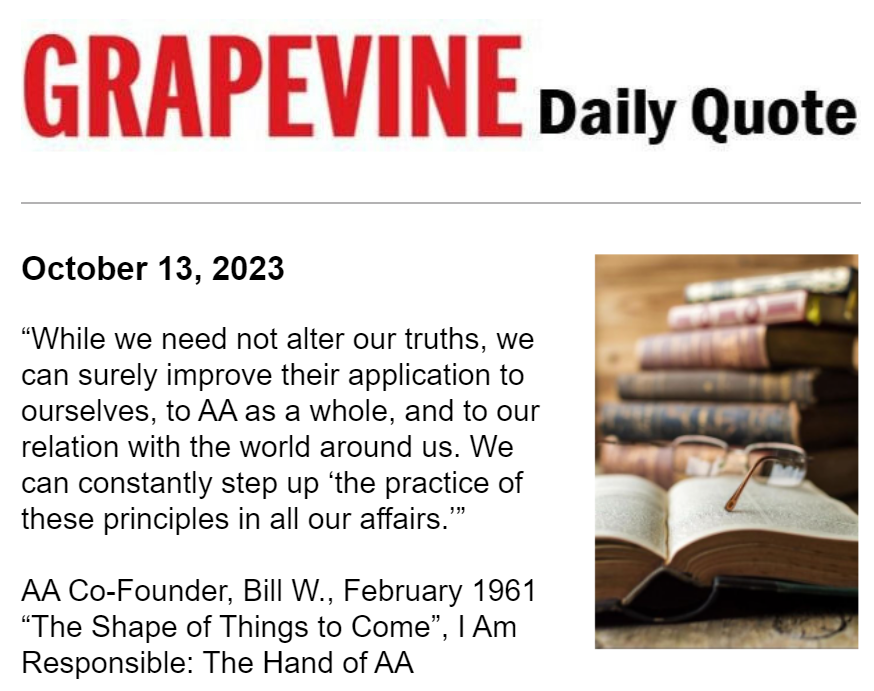 eastlancsaa's tweet photo. Grapevine
Practice these principles in all our affairs.
#PrinciplesBeforePersonalities
#ODAAT #WeDoRecover https://t.co/BcrRDzjATt