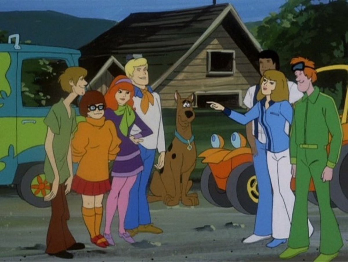 ScoobyandCam's tweet image. Happy 50th Anniversary to “The Weird Winds of Winona”. This marks season 2, episode 6 of “The New Scooby-Doo Movies”. This premiered on October 13th, 1973 on CBS.

#ScoobyDoo #SpeedBuggy #Tinker #Debbie #Mark #Fred #Daphne #Velma #Shaggy #MysteryMachine 
#TheNewScoobyDooMovies