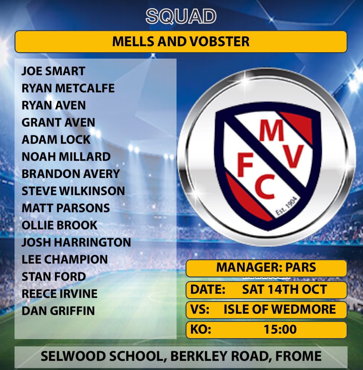Mells & Vobster F.C tweet media