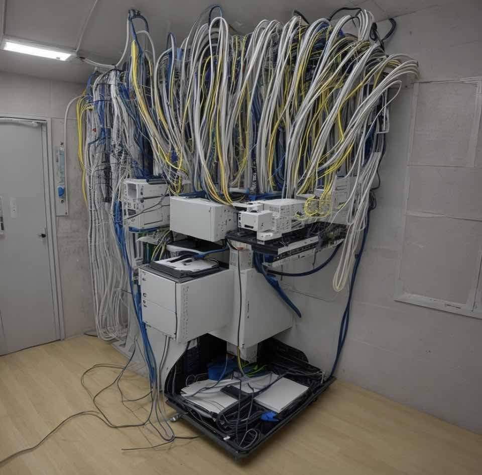 Beautiful cable management 🍟🔒