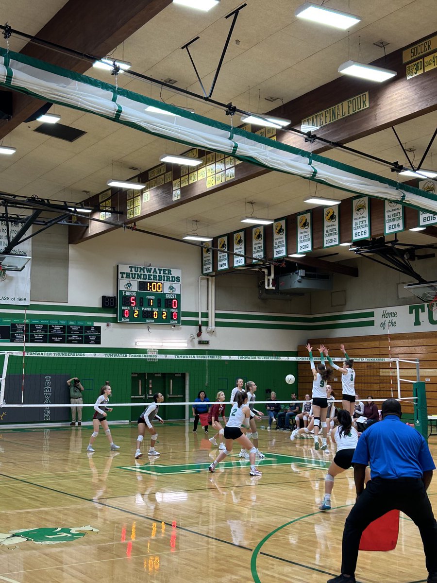 TumTbirdAP1's tweet photo. Lady Birds with a 3-0 win over WF West last night in T-Bird Pavilion aka The Thunderdome! #TBirdPower #NGUNNGU https://t.co/3MZ724z7Iq