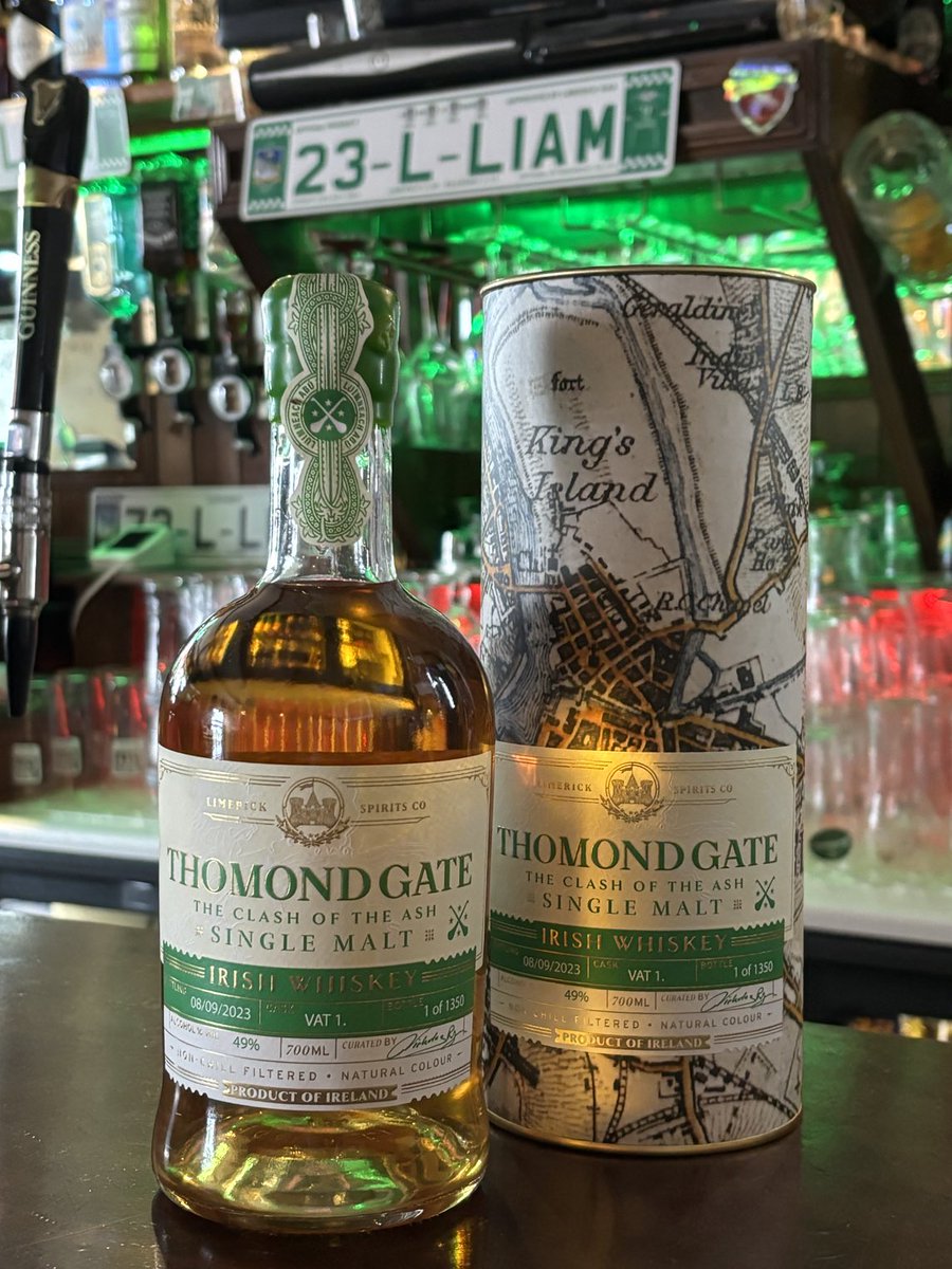 Opening the ⁦<a href="/ThomondGW/">Thomond Gate Limerick Whiskey</a>⁩ Clash of Ash tonight. 4 in a row baby!