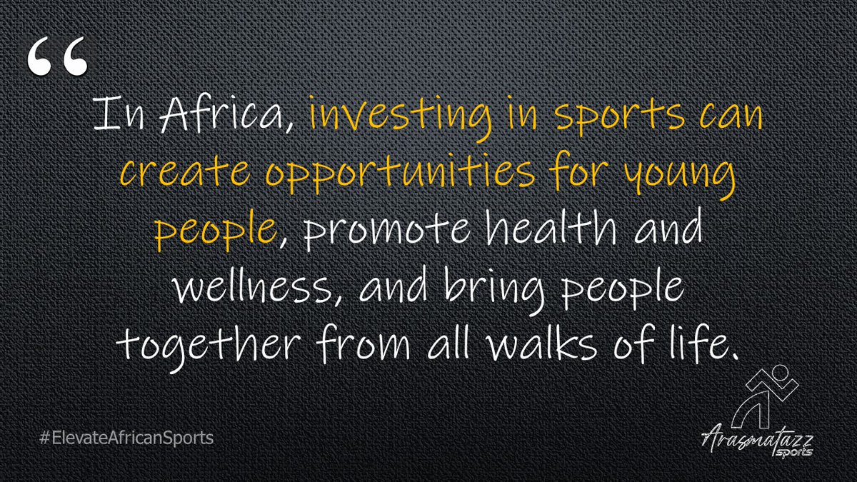 Sports have the power to transform lives, change communities, and even build nations. By supporting the development of sports in Africa we can create a brighter, more inclusive future for all.
#elevateafricansports #africaisthefuture #weplaythisway